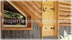 Costa Rica mountain home, unique home, theater, sound system, log, cedar, fine wood, house with forest, house with waterfall, best, house with river, house with pond, for sale, movie, game room, 1629