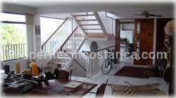 Escazu luxury home, for sale, large home, pool, jacuzzi, mountain view, valley view, furnished, location, security, 1646